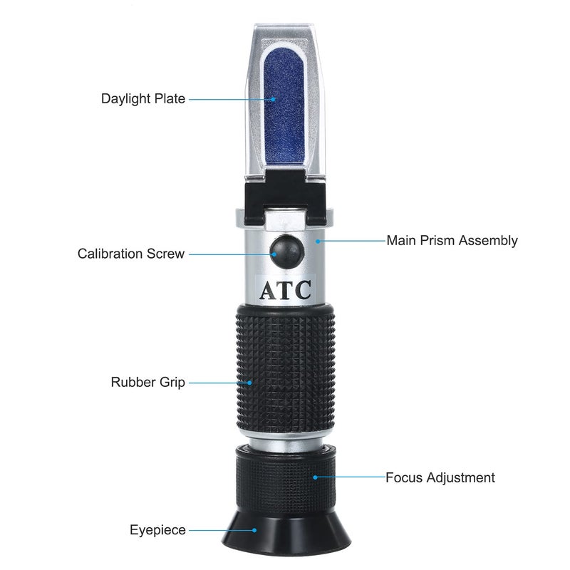 BOWONG Clinical Refractometer Veterinary Hand-Held Refractometer Vet Veterinary Medicine RHC-300 Serum Protein Urine Density for pet Dog (Large Animal) and cat - Image 4
