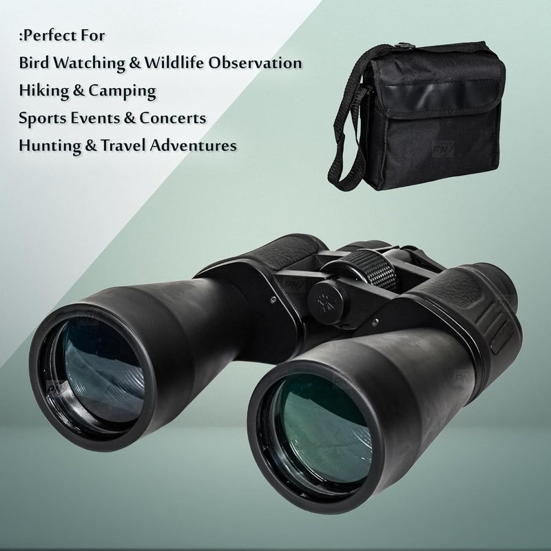 PN AVAN Power View Zoom 10x30x50x70x90 Super High-Powered Surveillance Binocular for Adults, Waterproof & Fogproof, for Hunting, Birdwatching, and Outdoor Activites, (Black Color) - Image 5