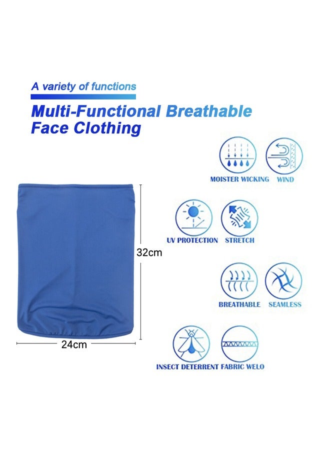 GUSGU 4Pcs Neck Gaiter with Ear Loop Face Mask Cover Scarf Cool Lightweight Breathable Dust UV Sun Protection Windproof Bandana Balaclava for Men Women Fishing Hiking Running Cycling Outdoor Sports - Image 4