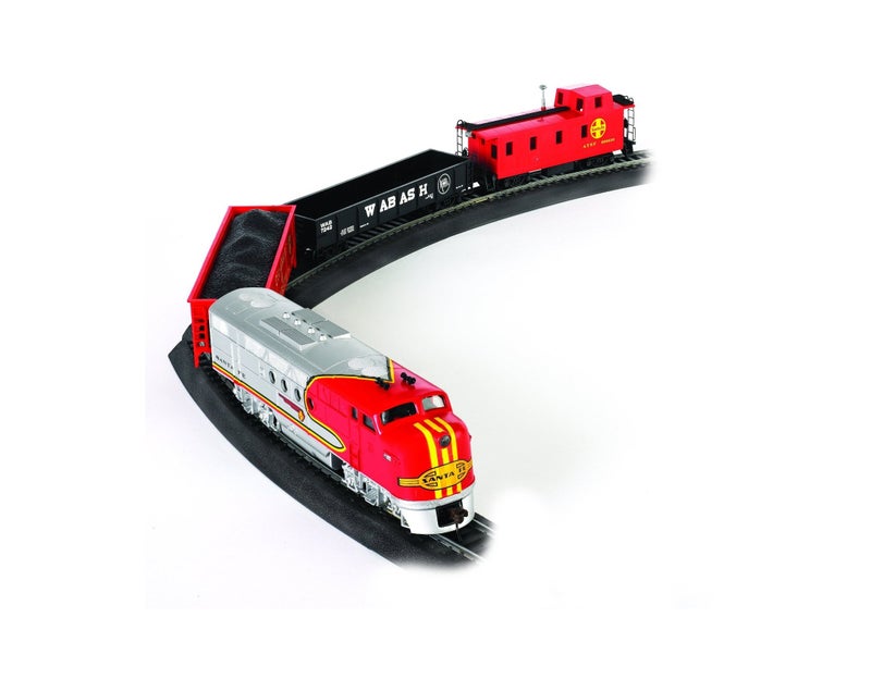 Bachmann Trains - Santa Fe Flyer Ready To Run Electric Train Set - HO Scale 19.50 x 3.00 x 13.25 Inches