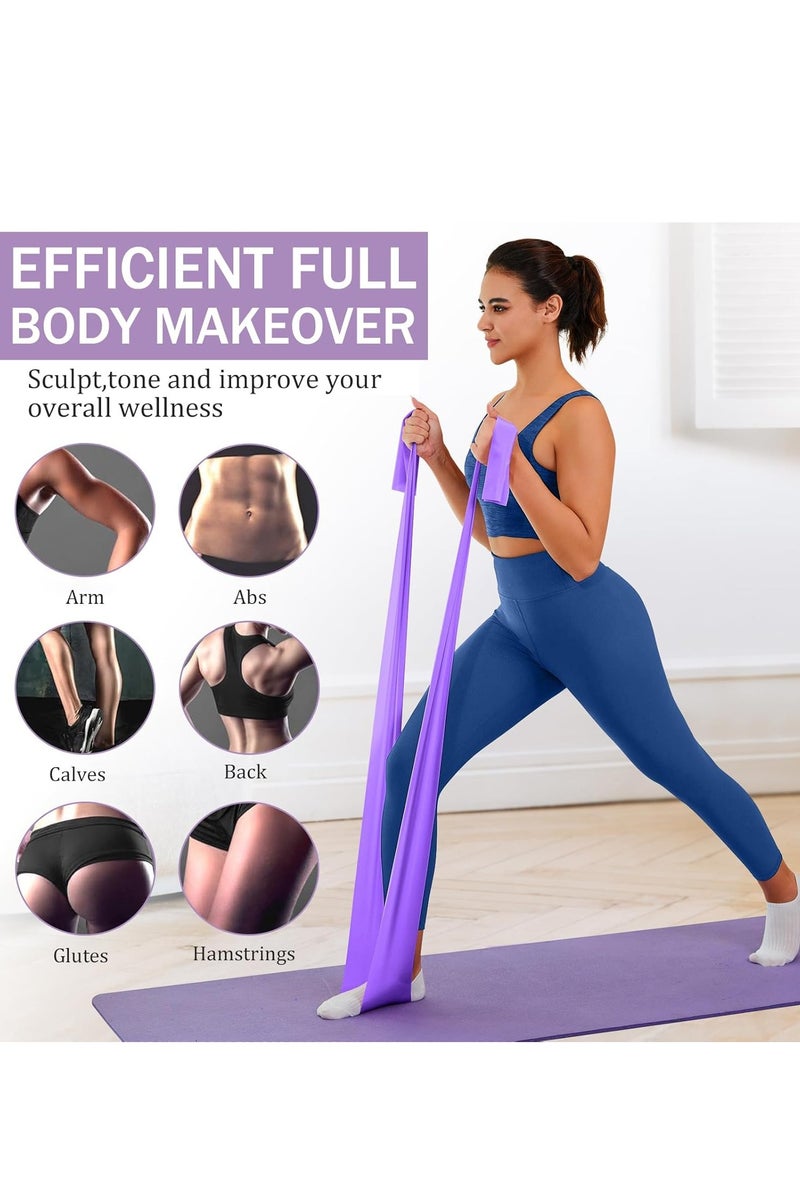 Flushrenic 1.5M Resistance Bands Set, Workout Resistance Bands Set for Women Men, Ideal for Strength Training,Yoga,Gym,Pilates - Image 3