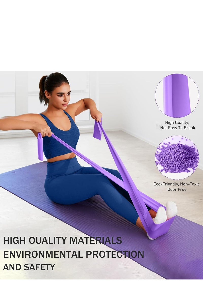 Flushrenic 1.5M Resistance Bands Set, Workout Resistance Bands Set for Women Men, Ideal for Strength Training,Yoga,Gym,Pilates - Image 4