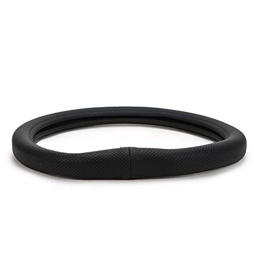 Zapcart ExtraGripDshape17 Flat Bottom D-Shape Anti-Slip Steering Wheel Cover Compatible with Volkswagen Vento, Black - Image 2