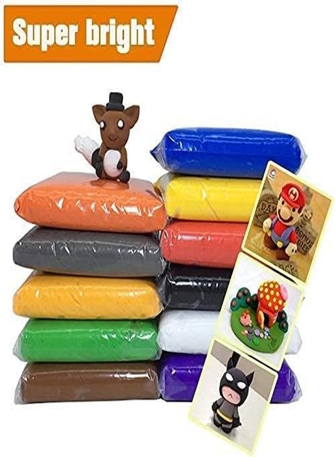 GR DESIGN® Non- Toxic 12 Color Fluffy Foam Clay with 3 Tools, 12 Colours Fun Activity kit (Pack of 1) - Image 5