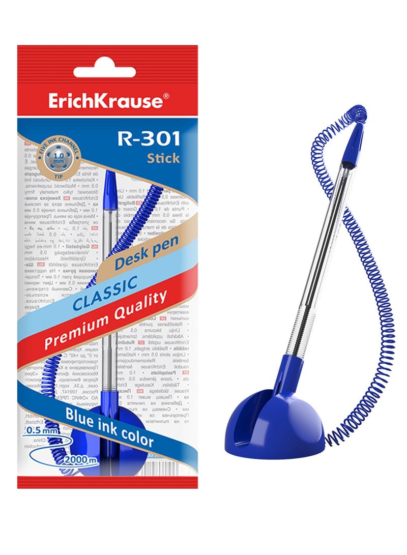 ErichKrause 1-Piece R-301 Ballpoint Counter Pen Blue Ink - Image 1