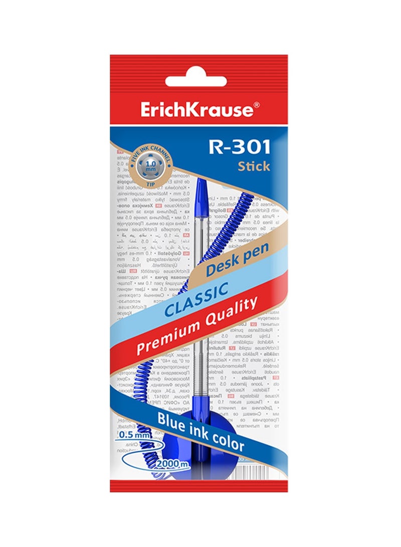 ErichKrause 1-Piece R-301 Ballpoint Counter Pen Blue Ink - Image 3