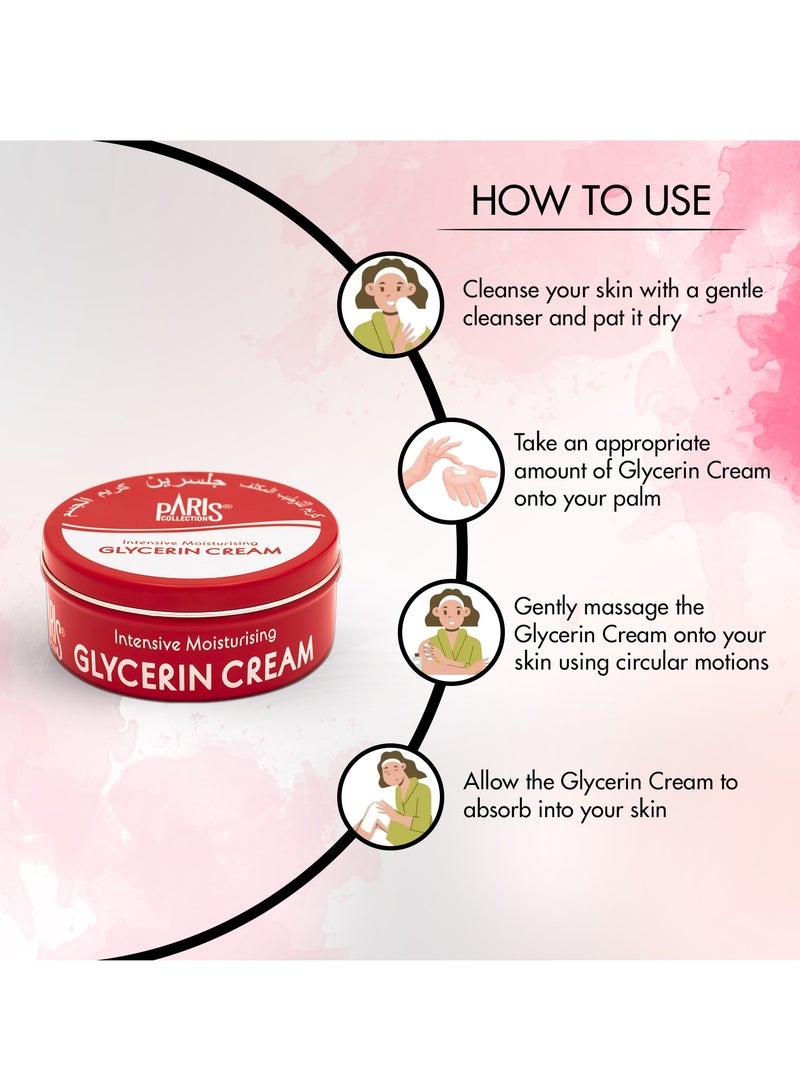 Paris Collection Intensive Moisturising Glycerin Cream For Women 250ml - Image 3