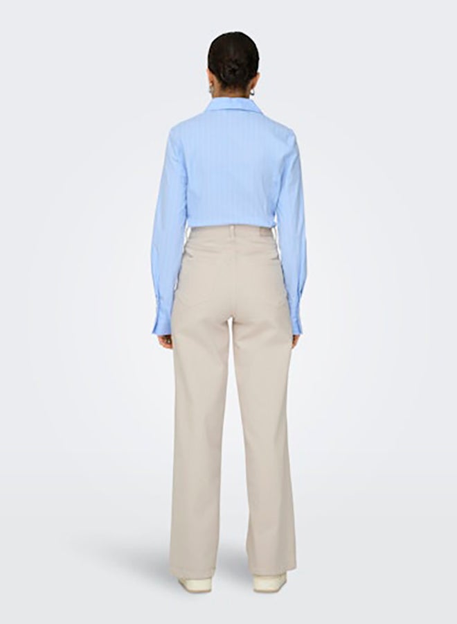 ONLY ONLY Womens Hope Highwaist Wide Leg Pocket Pants  - Image 5