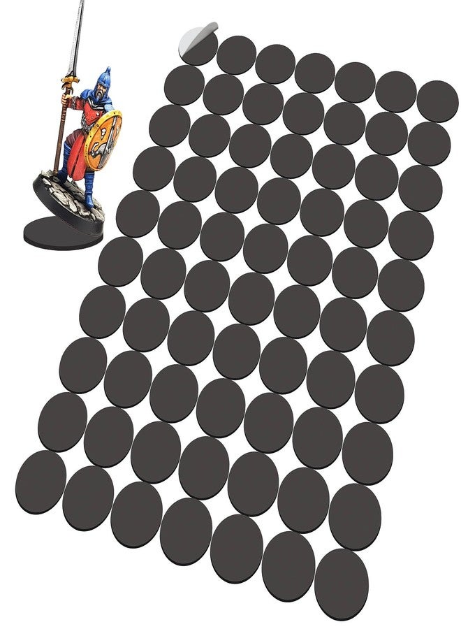 Evemodel Miniature Magnetic Self-adhensive Round Bases for Wargames Flexible Sticky Magnets (Round 32mm-70pcs) - Image 2