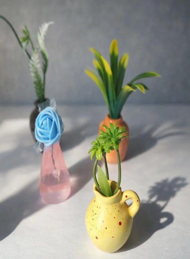 Avaiya (Artificial Flower Included) 8 PCS Mini Magnetic Vase Set for Fridge Decoration, Small Flower Pots for Home Kitchen Office Decor | Turn Your Fridge into a Mini Garden | Fridge Accessories | Home Decor - Image 4