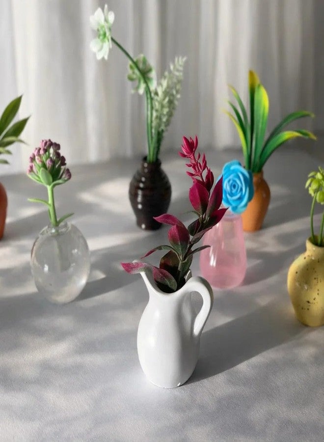 Avaiya (Artificial Flower Included) 8 PCS Mini Magnetic Vase Set for Fridge Decoration, Small Flower Pots for Home Kitchen Office Decor | Turn Your Fridge into a Mini Garden | Fridge Accessories | Home Decor - Image 3