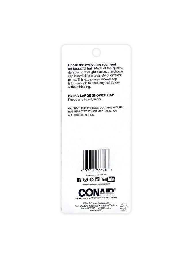 CONAIR - Styling Essentials Bouffant Shower Cap Assorted Color 0.8 Oz 1 Count - Image 1