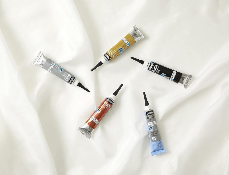 Pebeo Setasilk Water Based Gutta - Colourless 20-Milliliter Tube for Silk Painting - Image 5