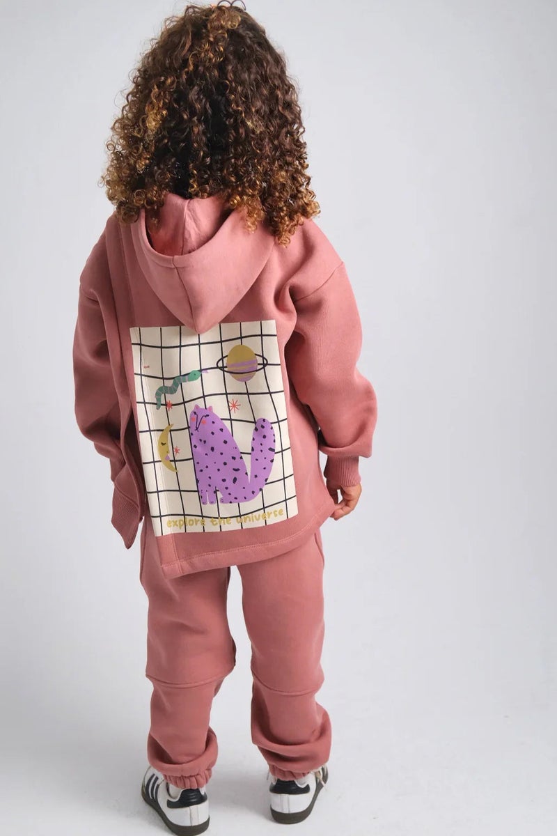 playmore Kids Unisex Dustypink Youth Comfy Sweatpants - Image 1