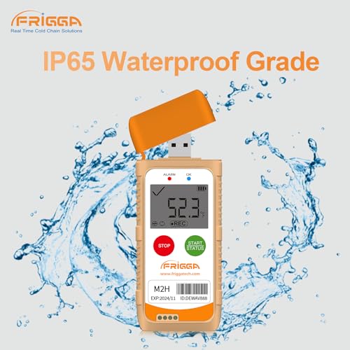 Frigga M2 2 Pack Reusable Temperature Humidity Data Logger USB Digital Refrigerator Thermometer Multi-Use Temperature Recorder High Accuracy 28800 Points PDF CSV Report - Image 5