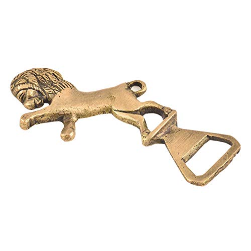 Indian-Shelf Jungle Lion Beer Bottle Openers | Gold Bottle Can Opener | Brass Bottle Opener | Bar Décor Items | Bar Box | Wine Gift Set - Image 2