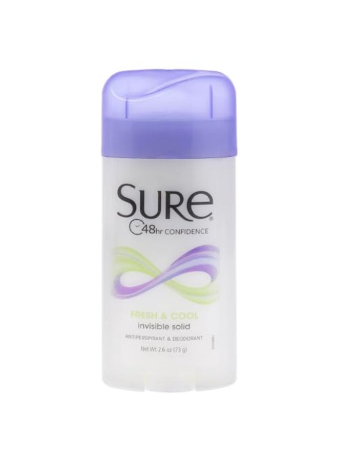 Sure AntiPerspirant Deodorant Invisible Solid Fresh Cool 260 oz - Image 1