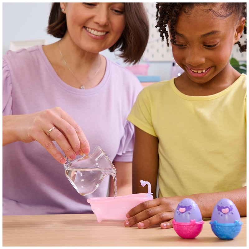 Hatchimals Alive, Make a Splash Playset with 15 Accessories, Bathtub, 2 Color-Change Mini Figures in Self-Hatching Eggs, Kids Toys for Girls and Boys - Image 2