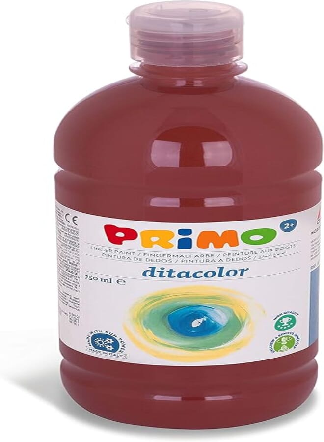 PRIMO Primo Finger Paint Bottle, 750 ml - Brown 730 
