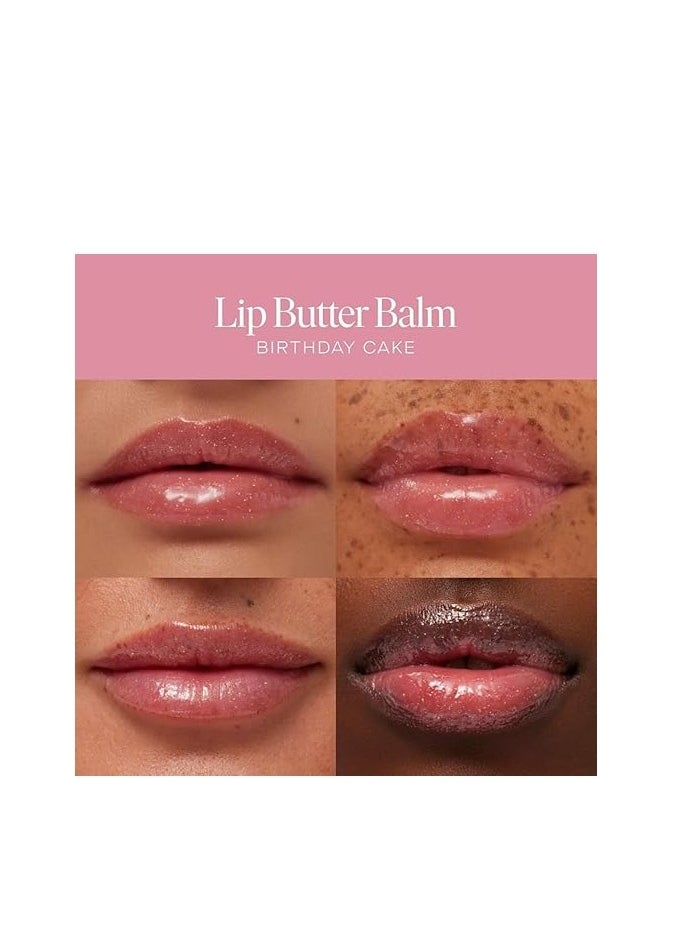 SUMMER FRIDAYS - Lip Butter Balm - Conditioning Lip Mask and Lip Balm for Instant Moisture, Shine and Hydration - Sheer-Tinted, Soothing Lip Care - Birthday Cake (.5 Oz) - Image 1
