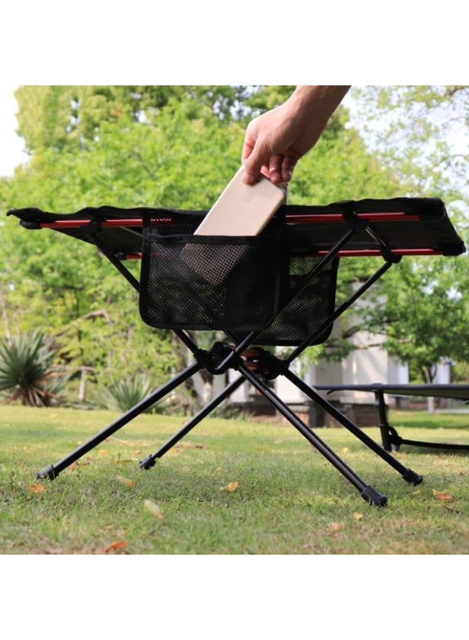 BlueFire Portable Folding Camping Table with Carry Bag & Cup Holders | Lightweight Aluminum Alloy Picnic Beach Hiking Mesh Side Table | 20kg Load Capacity, Compact for Outdoor Travel & Parties - Image 5