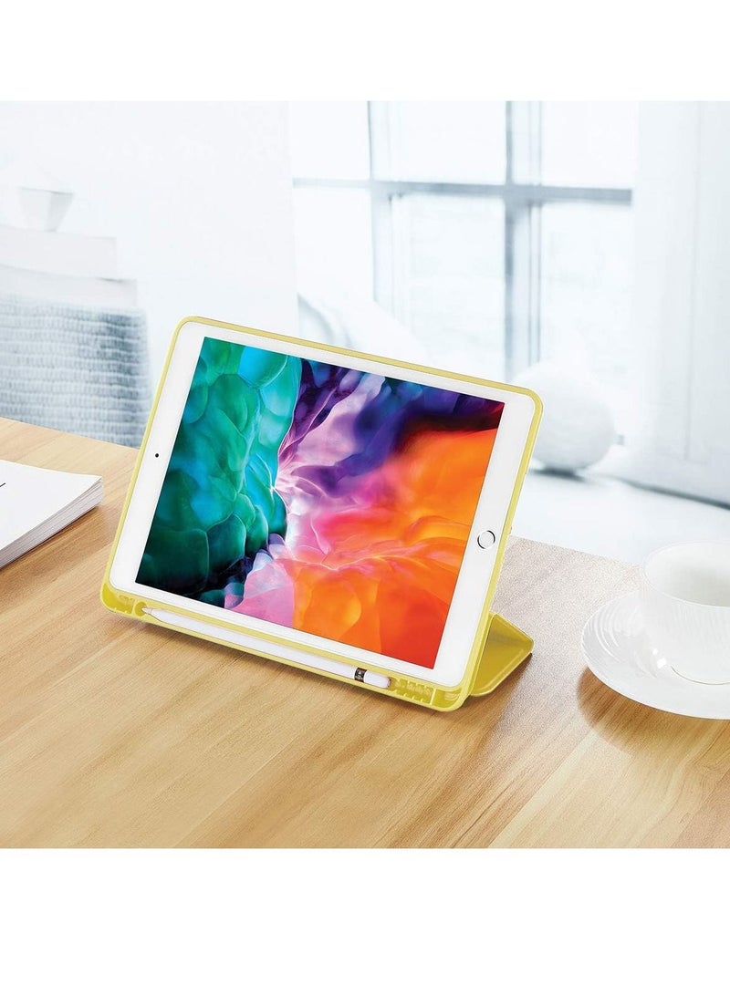 جينيكست جراب واقٍ رفيع وناعم من السيليكون بحامل ثلاثي الطي لهاتف Apple iPad 5th / 6th Generation 9.7 بوصة 2018/2017 - Image 3