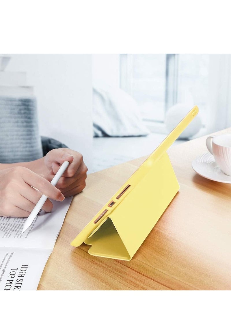 جينيكست جراب واقٍ رفيع وناعم من السيليكون بحامل ثلاثي الطي لهاتف Apple iPad 5th / 6th Generation 9.7 بوصة 2018/2017 - Image 4