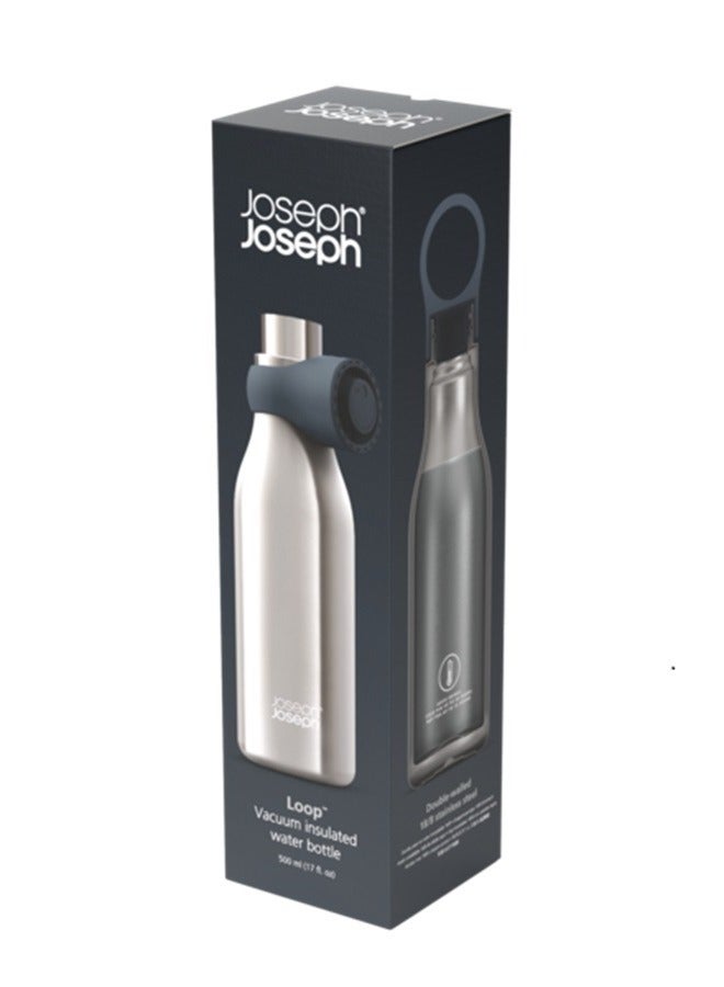 Joseph Joseph Loop Vacuum Insulated Stainless Steel Elegant Water Bottle - Image 4
