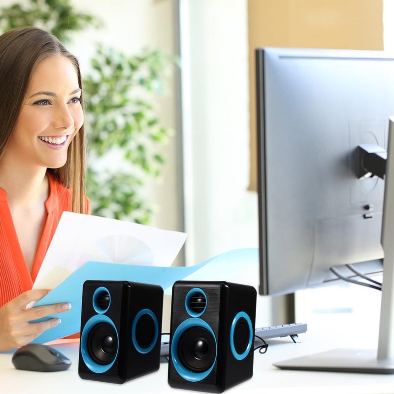 Mini USB Desktop Speakers with Surround Sound for Laptop PC Home Office 5V - Image 5