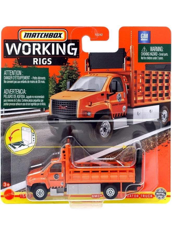 MATCHBOX Matchbox GMC 3500 Attenuator Truck, [Orange] Working Rigs 15/16 