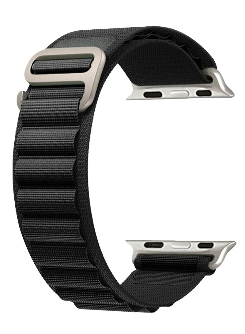 Alpine Loop Band For Apple Watch Band 49mm/45mm/44mm/42mm Nylon Woven Sport Strap Compatible with iWatch Series Ultra2/Ultra/8/7/SE/6/5/4/3/2/1 Adjustable Strap - Image 4