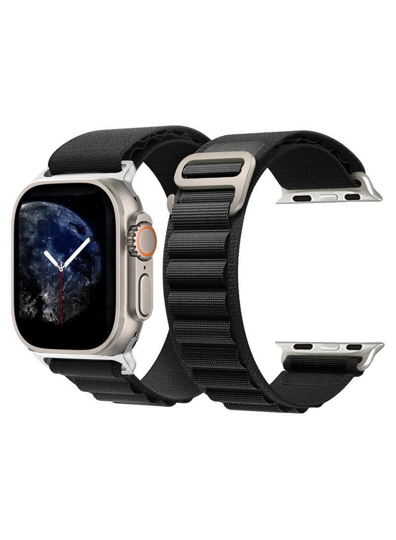 Alpine Loop Band For Apple Watch Band 49mm/45mm/44mm/42mm Nylon Woven Sport Strap Compatible with iWatch Series Ultra2/Ultra/8/7/SE/6/5/4/3/2/1 Adjustable Strap - Image 3