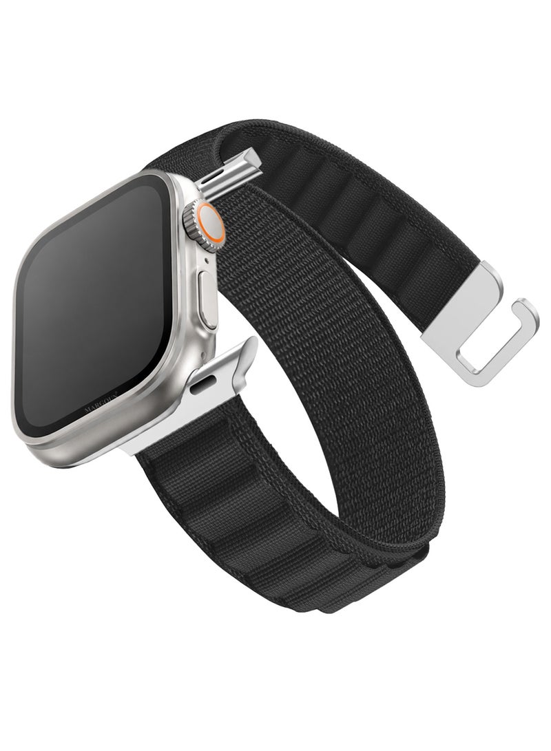Alpine Loop Band For Apple Watch Band 49mm/45mm/44mm/42mm Nylon Woven Sport Strap Compatible with iWatch Series Ultra2/Ultra/8/7/SE/6/5/4/3/2/1 Adjustable Strap - Image 2