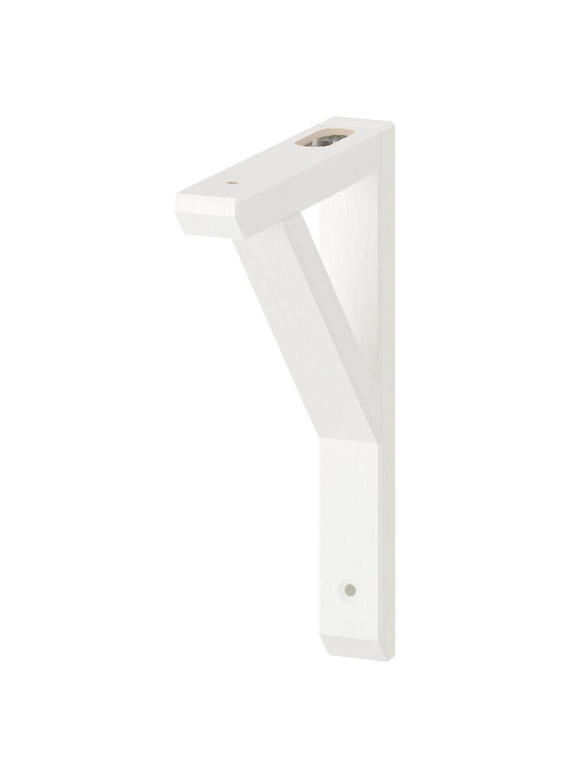 Shelf Bracket, White Stained Aspen, 18X22 Cm 