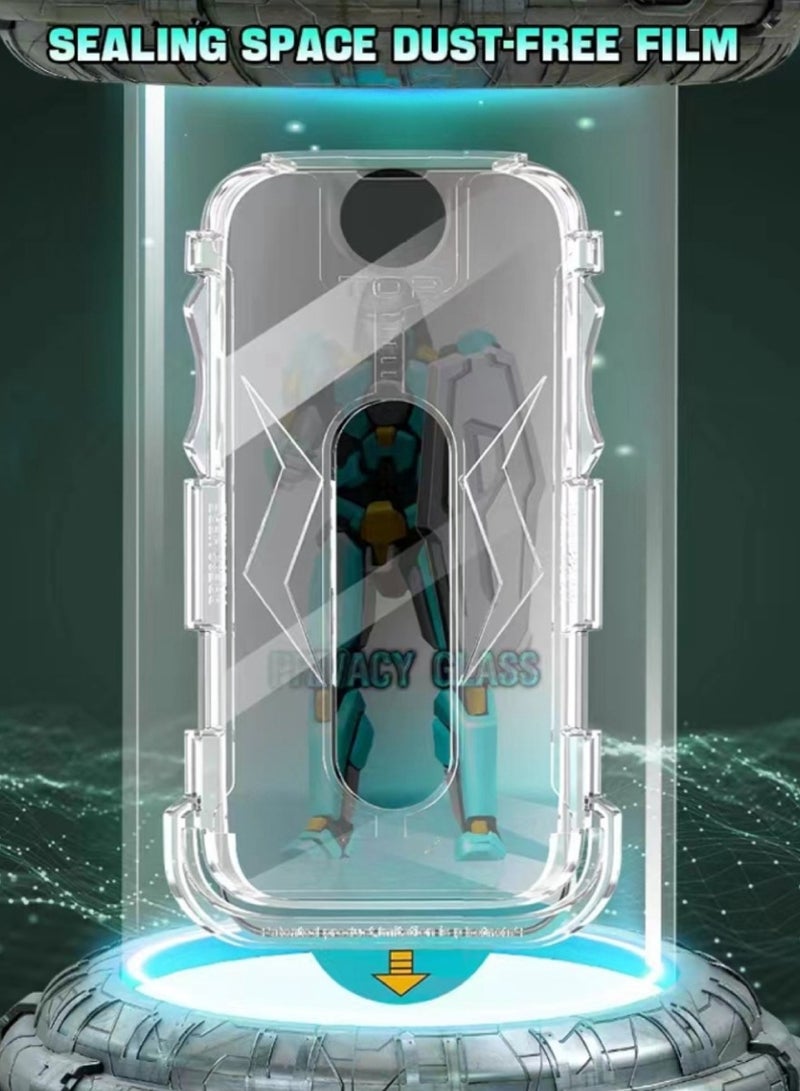 DIGI CORE iPhone 15 Pro Max Magsafe Case With Camera Lens For iPhone 15 Pro Max Privacy Screen Protector 6.7 Inch Easy Installation Kit Auto Alignment 9H Hard 99.99% HD Clear Bubble Free Anti Spy - Image 5