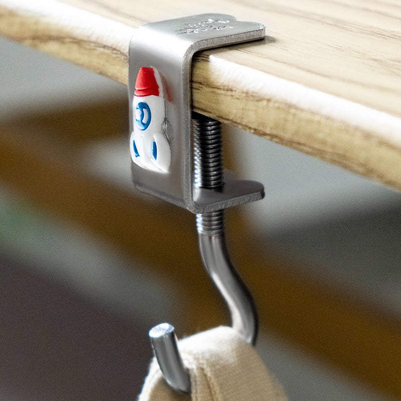 Schoolbag Hook Tableside Artifact Adjustable Primary School Students Dormitory Desk Hanging Bag Hook Backpack Special Hook Rocket] schoolbag hook 