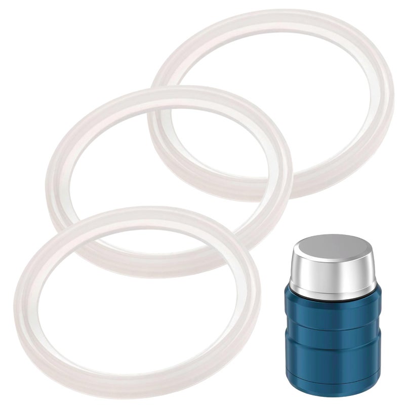 IMPRESA [3 Pack] Gaskets fits Thermos Stainless King Food Jar 16 and 24 Ounce  Seals/O-Rings with No BPA/Phthalate/Latex - Replacement for 16 and 24 Ounce Containers - Image 1