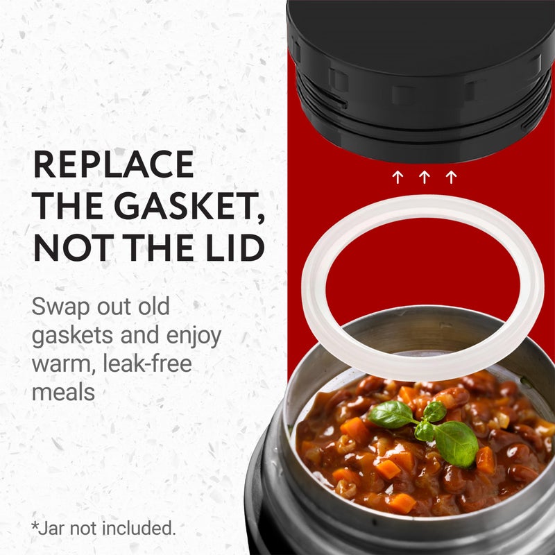 IMPRESA [3 Pack] Gaskets fits Thermos Stainless King Food Jar 16 and 24 Ounce  Seals/O-Rings with No BPA/Phthalate/Latex - Replacement for 16 and 24 Ounce Containers - Image 4