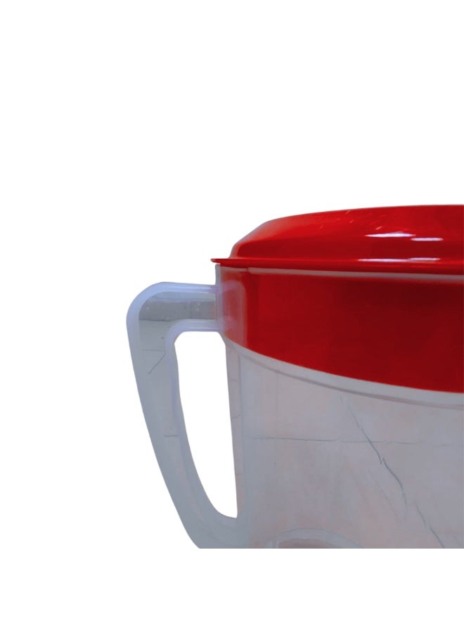 إس إن إتش إبريق ماء بغطاء ومقبض | إبريق مشروبات كبير للعصير والحليب والماء | مثالي للحفلات وتناول الطعام والاستخدام الخارجي | موزع مشروبات متين سعة 4.6 لتر | إبريق خالٍ من مادة BPA للمنزل والمطبخ | تصميم سهل الصب | حاوية متعددة الاستخدامات لتخزين السوائل - Image 5