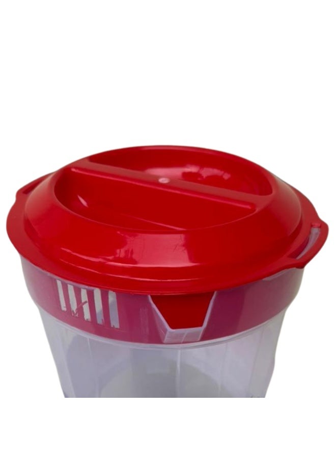 إس إن إتش إبريق ماء بغطاء ومقبض | إبريق مشروبات كبير للعصير والحليب والماء | مثالي للحفلات وتناول الطعام والاستخدام الخارجي | موزع مشروبات متين سعة 4.6 لتر | إبريق خالٍ من مادة BPA للمنزل والمطبخ | تصميم سهل الصب | حاوية متعددة الاستخدامات لتخزين السوائل - Image 3