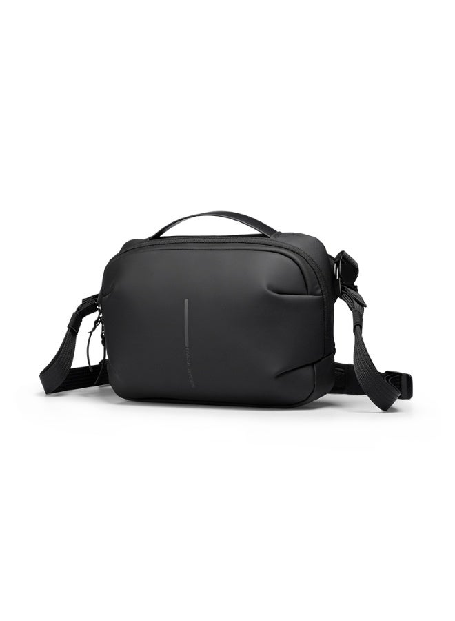 Mark Ryden MR-303 Crossbody Shoulder Bag for Men – Lightweight PU Water-Resistant Sling Bag with iPad Pocket, Hidden Zipper Compartment & Removable Strap – Compact Travel Organizer (Light Line Series)