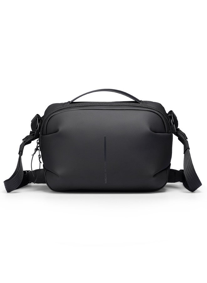 Mark Ryden MR-303 Crossbody Shoulder Bag for Men – Lightweight PU Water-Resistant Sling Bag with iPad Pocket, Hidden Zipper Compartment & Removable Strap – Compact Travel Organizer (Light Line Series)