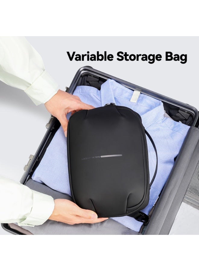 Mark Ryden MR-303 Crossbody Shoulder Bag for Men – Lightweight PU Water-Resistant Sling Bag with iPad Pocket, Hidden Zipper Compartment & Removable Strap – Compact Travel Organizer (Light Line Series)