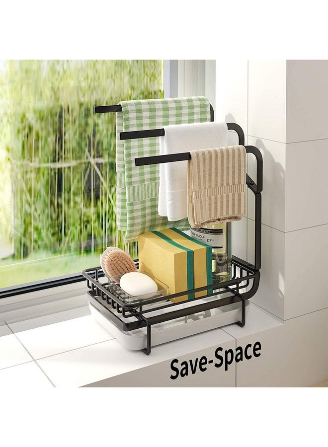 Felthouse Countertop Sink Organizer With Accessories | Modern Kitchen Storage Rack & Organizer | Stylish Stand, Stainless Steel, Tiered Shelf (New) - Image 3