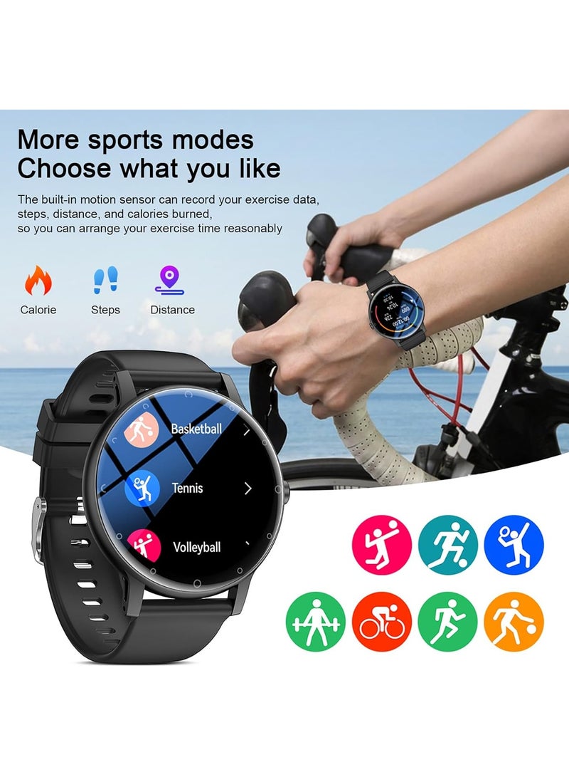 Men's Smart Watch Bluetooth Talk and Text, HD Fitness Tracker, Pedometer Waterproof Smart Bracelet - Image 4