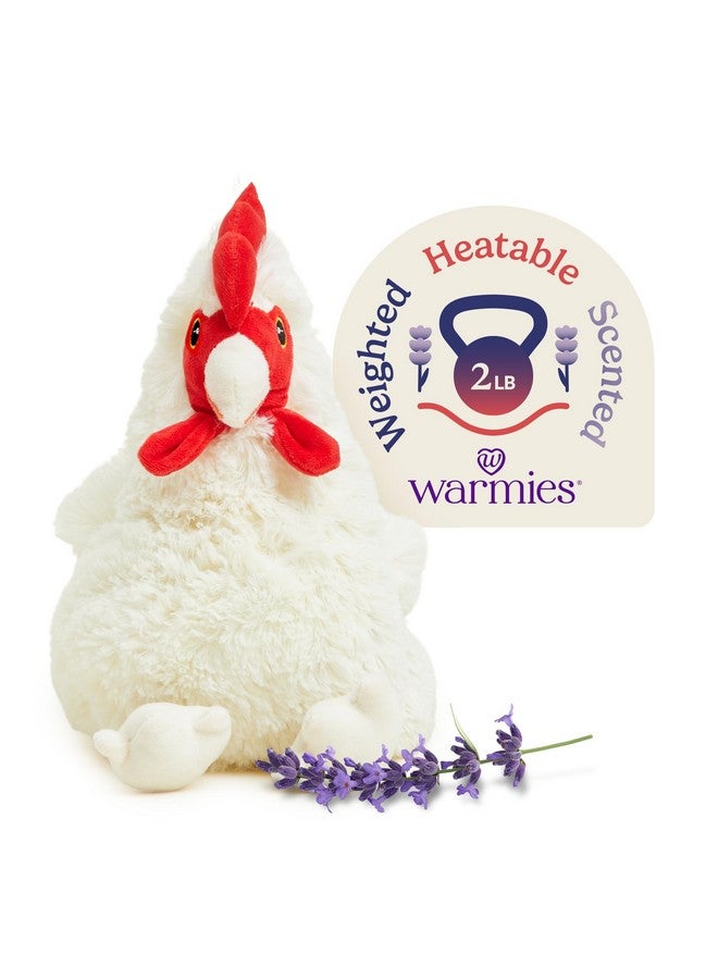 warmies Microwavable & Weighted Stuffed Animals, Chicken - Heated Stuffed Animal Plushie for Warmth & Comfort - Cute Soft Plush Toys for Adults & Children (Boys, Girls, Babies & Toddlers) - Image 1