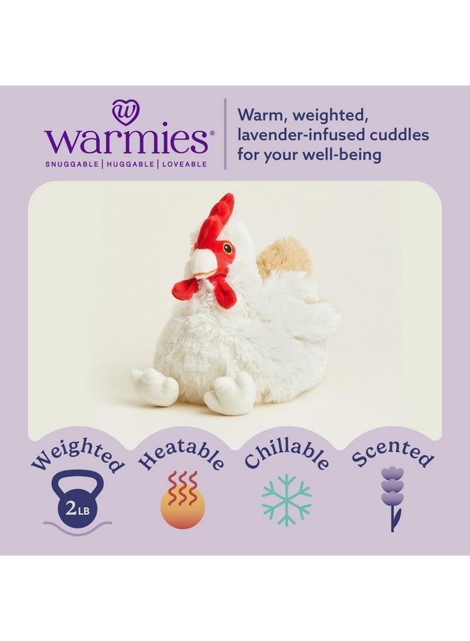 warmies Microwavable & Weighted Stuffed Animals, Chicken - Heated Stuffed Animal Plushie for Warmth & Comfort - Cute Soft Plush Toys for Adults & Children (Boys, Girls, Babies & Toddlers) - Image 2