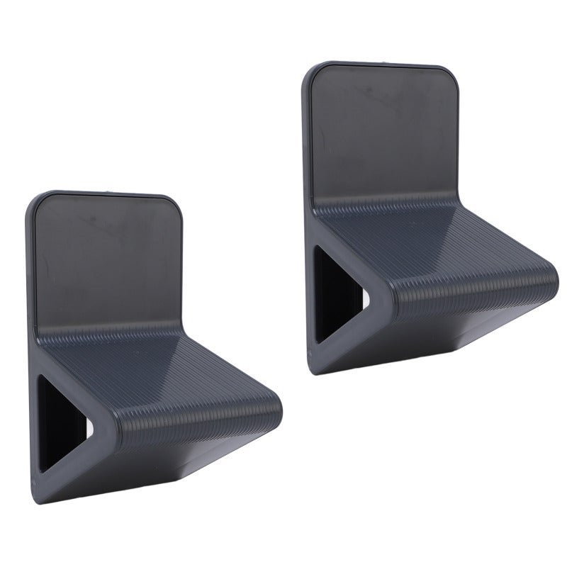 Shower Foot Rest: Gunmetal Gray No Drill Mount Anti Slip Pedal - Easy Installation Multifunctional Bathroom Accessory for Shaving Legs Shower Storage Home Use - Image 5