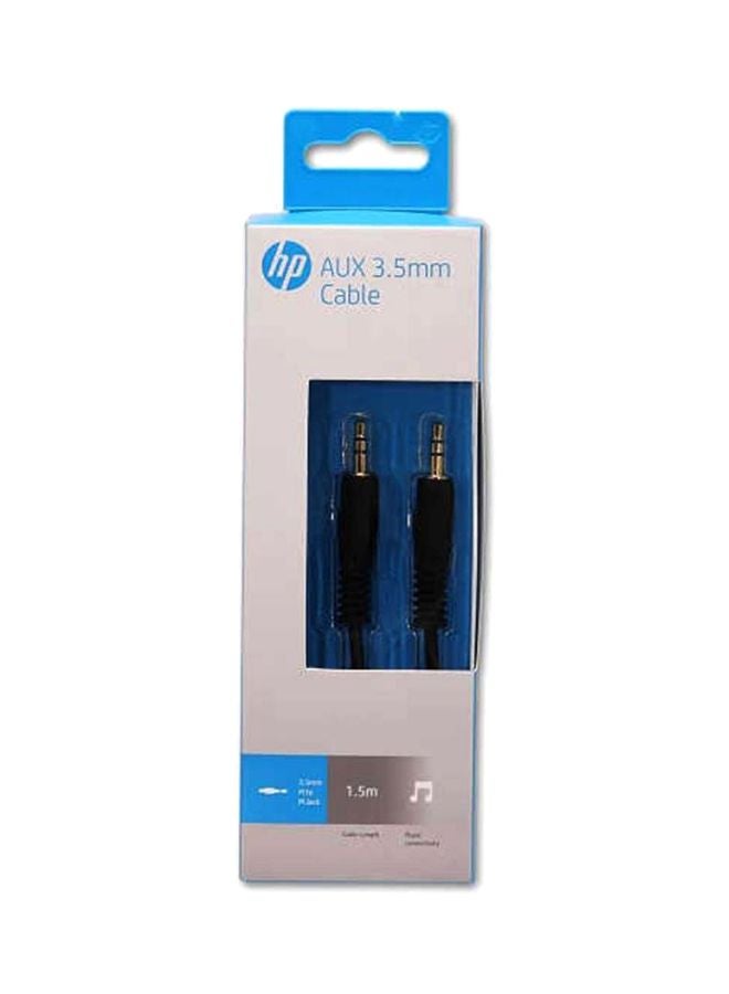 HP كابل صوت إضافي مقاس 3.5 مم أسود/فضي - Image 2