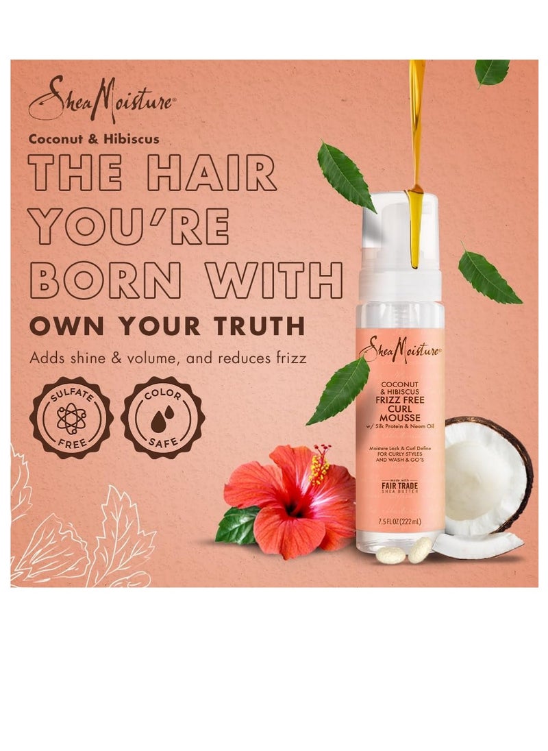 SheaMoister - Foam for wavy hair without frizz with coconut and hibiscus from Shea Moisture 220 ml - Image 1